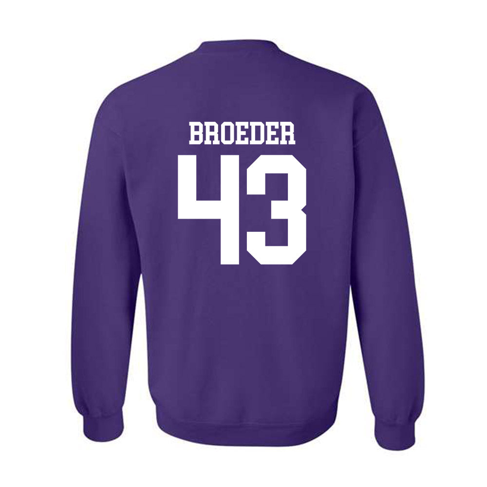 Kansas State - NCAA Baseball : Clayton Broeder - Crewneck Sweatshirt Classic Shersey