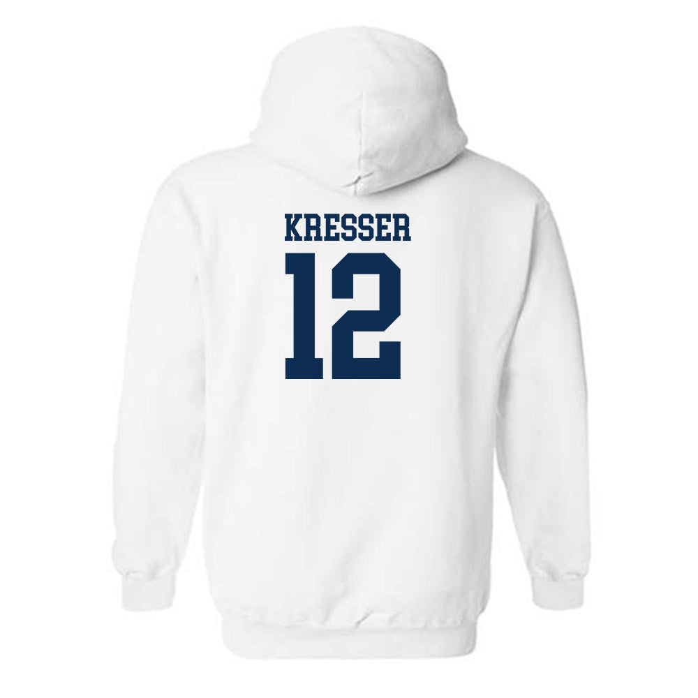 West Virginia - NCAA Baseball : Brodie Kresser - Hooded Sweatshirt Classic Shersey