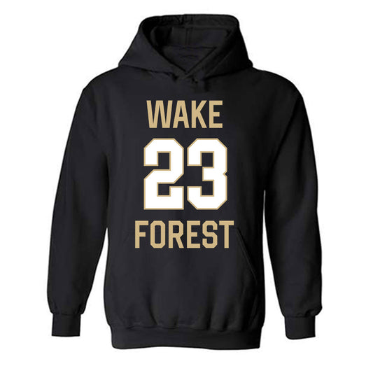 Wake Forest - NCAA Men's Basketball : Hunter Sallis - Hooded Sweatshirt Classic Shersey