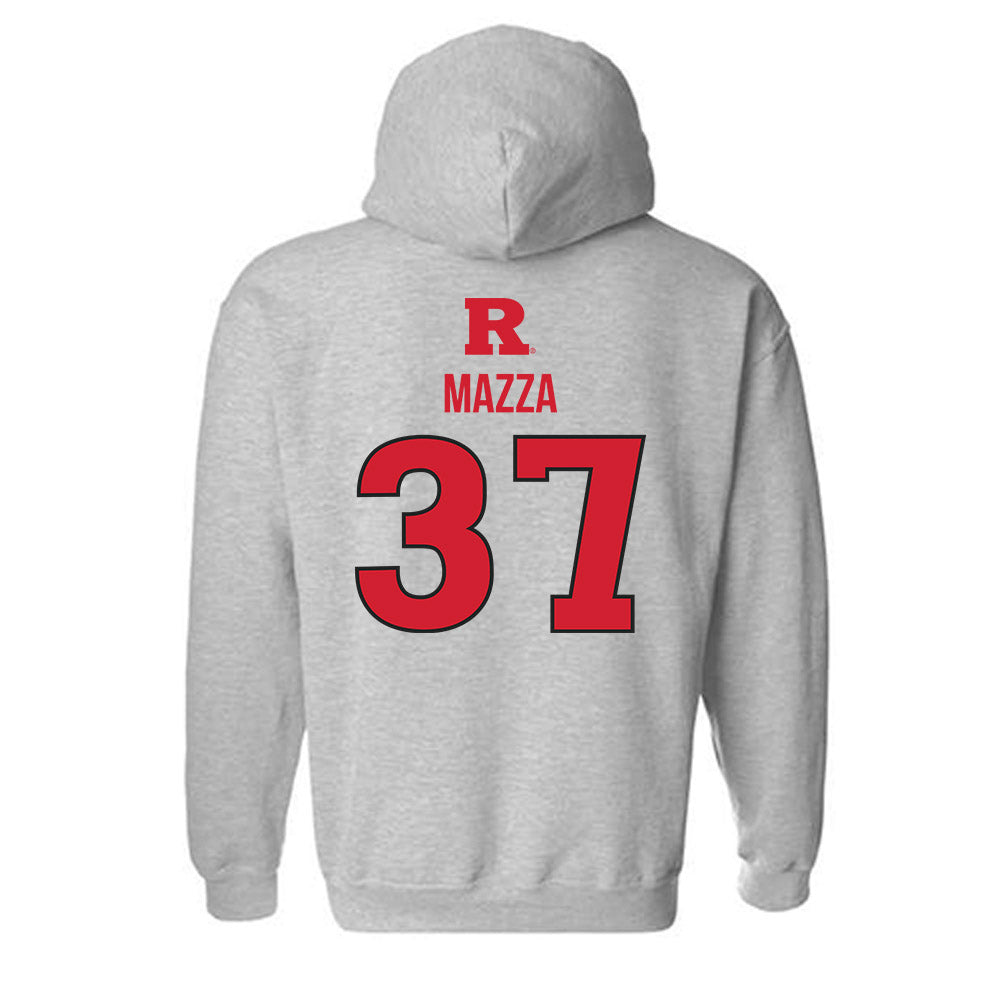 Rutgers - NCAA Baseball : Joe Mazza - Hooded Sweatshirt Sports Shersey