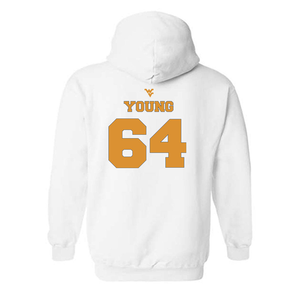 West Virginia - NCAA Football : Cooper Young - Sports Shersey Hooded Sweatshirt