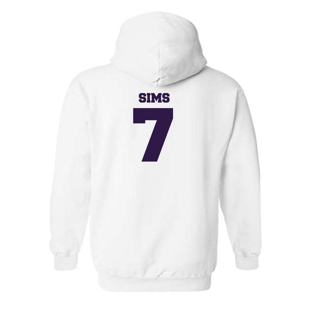 Kansas State - NCAA Women's Volleyball : Symone Sims - Hooded Sweatshirt Sports Shersey