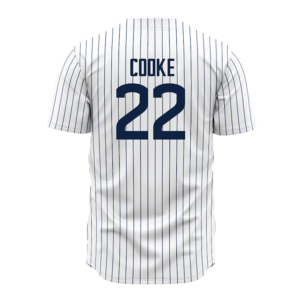UConn - NCAA Baseball : Ian Cooke - Baseball Jersey White