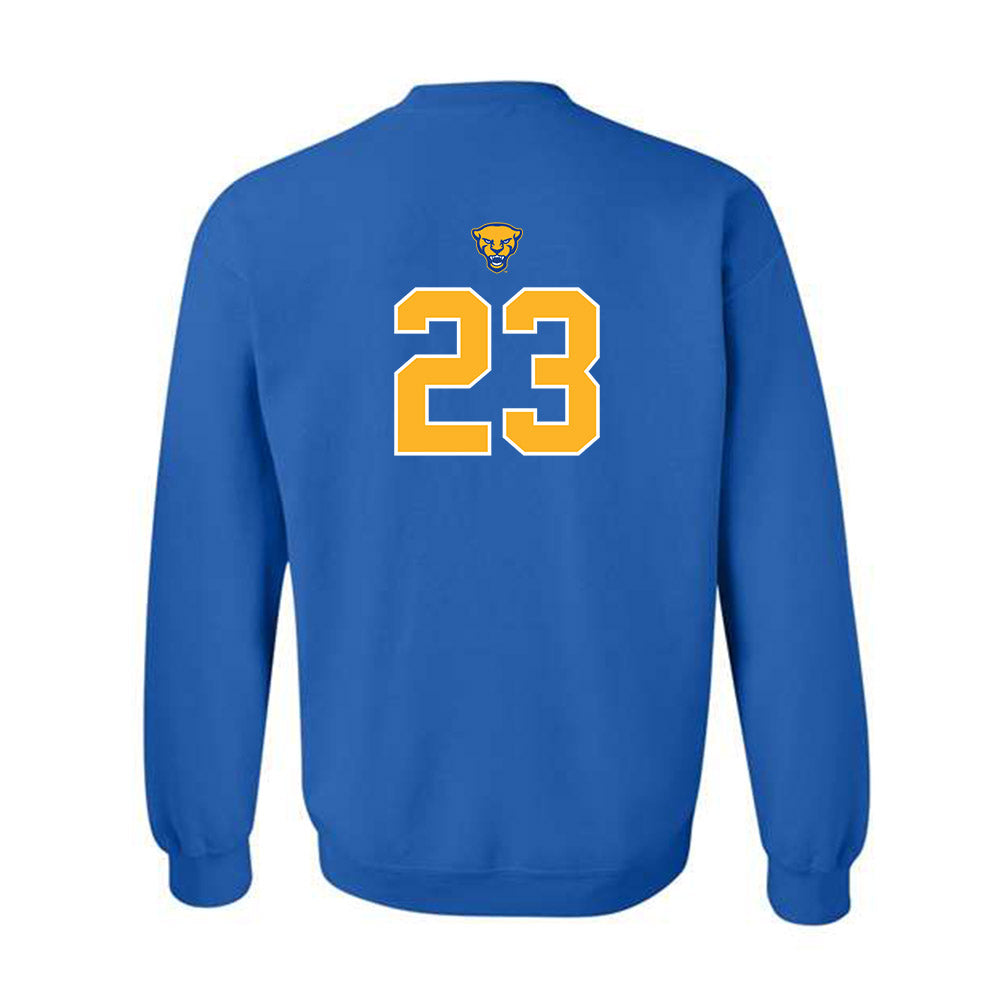 Pittsburgh - NCAA Baseball : Chris Baker - Crewneck Sweatshirt Classic Shersey