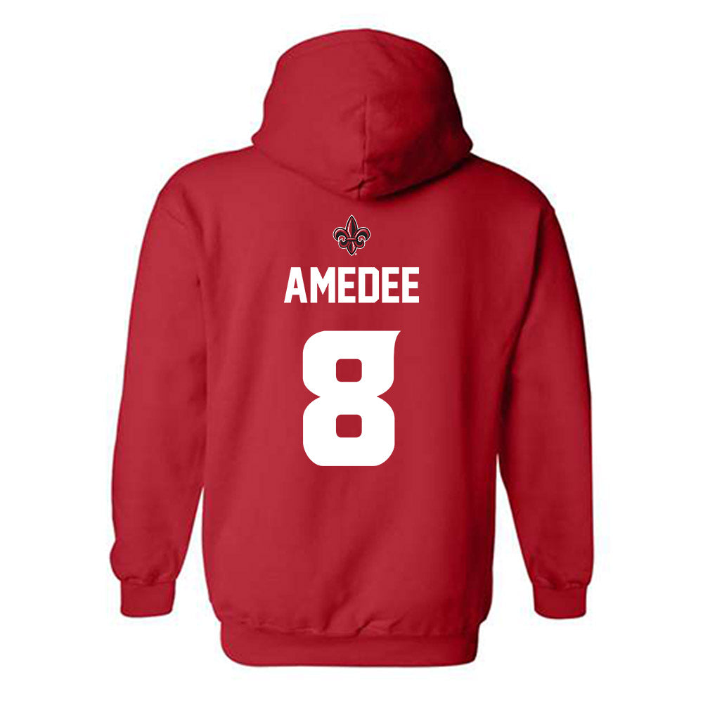 Louisiana - NCAA Baseball : Lee Amedee - Hooded Sweatshirt Sports Shersey