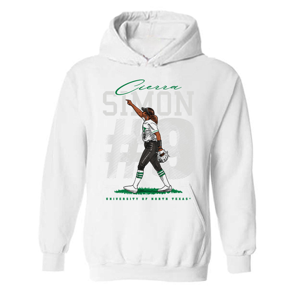 North Texas - NCAA Softball : Cierra Simon C Money Hooded Sweatshirt