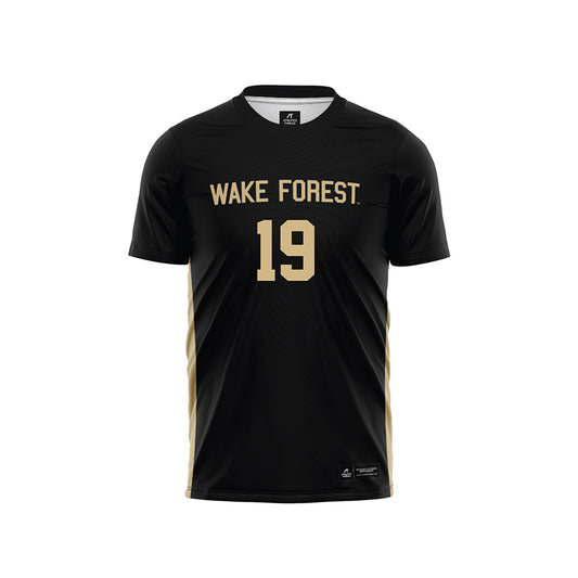 Wake Forest - NCAA Men's Soccer : Cristian Escribano Black Jersey
