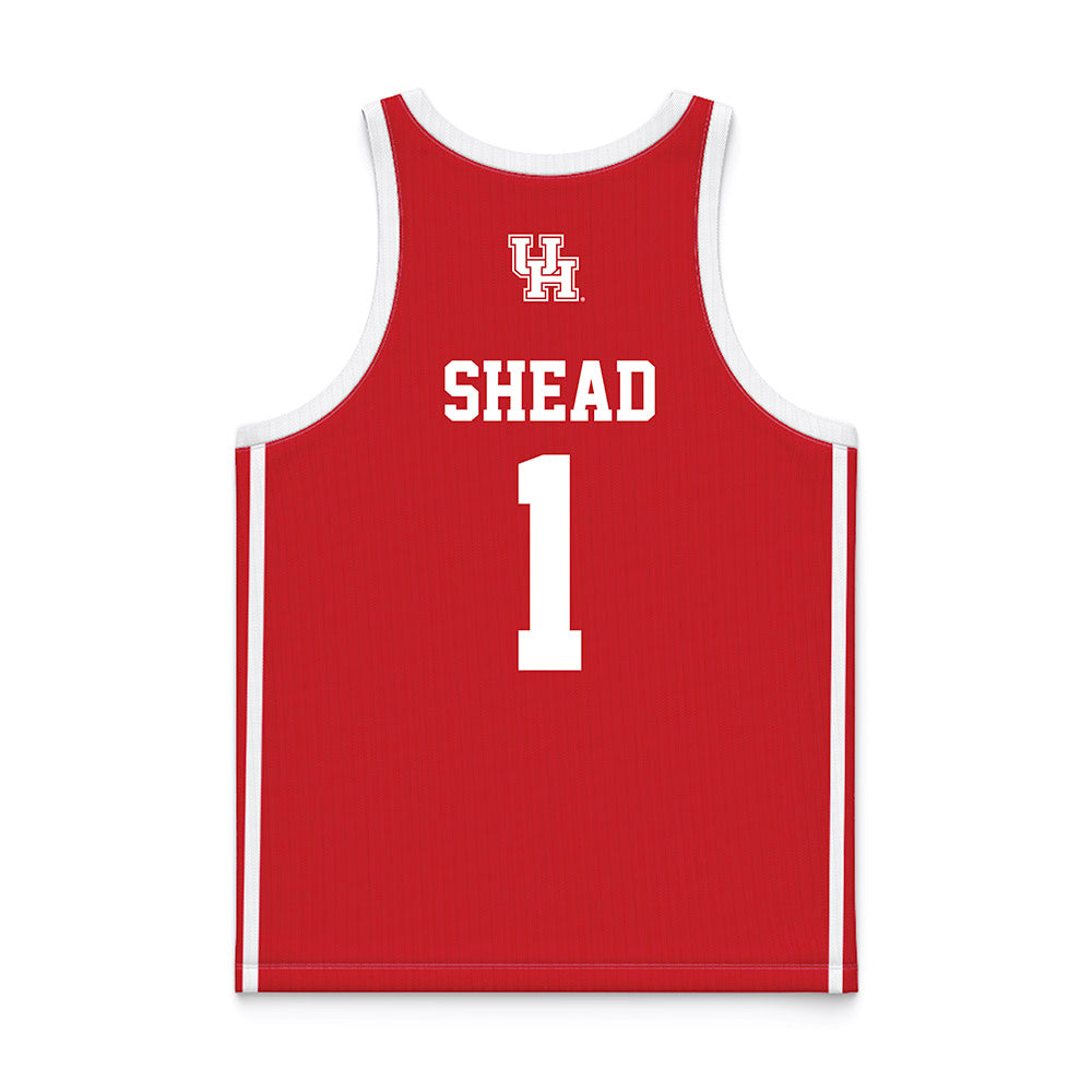 Houston - NCAA Men's Basketball : Jamal Shead - Basketball Jersey Red