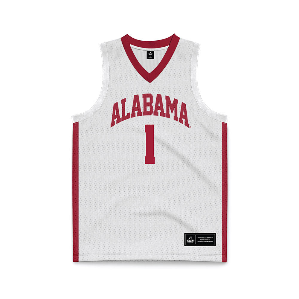 LASublimation Alabama - NCAA Men's Basketball : Mark Sears White Jersey FullColor / Youth Large