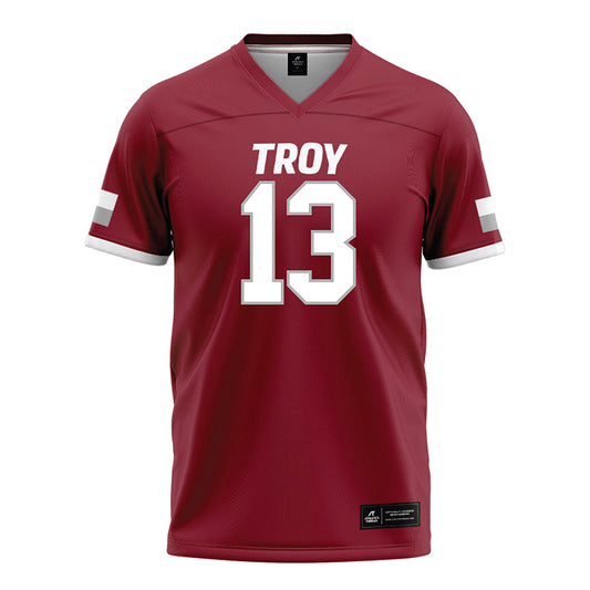 Troy - NCAA Football : TJ Thompson - Cardinal Jersey