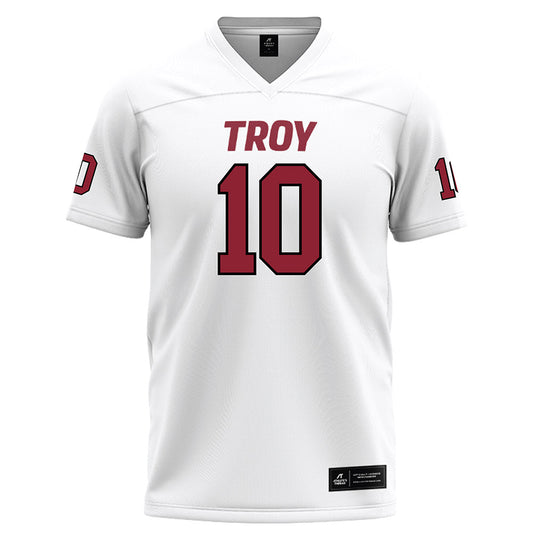 Troy - NCAA Football : Tucker Kilcrease White Jersey