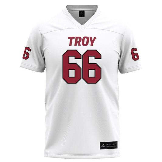 Troy - NCAA Football : Eli Russ - White Jersey