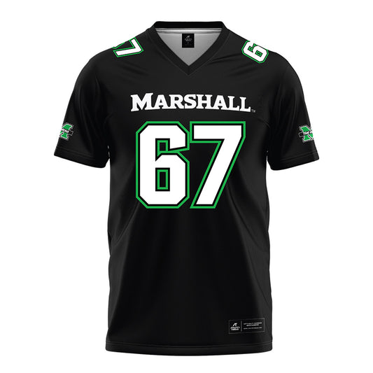 Marshall - NCAA Football : Caden Johnson Black Jersey