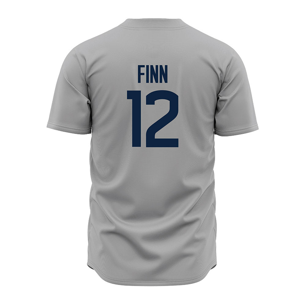 UConn - NCAA Baseball : Sean Finn - Baseball Jersey Gray