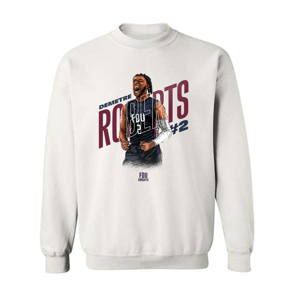 FDU - NCAA Men's Basketball : Demetre Roberts Zone Crewneck Sweatshirt