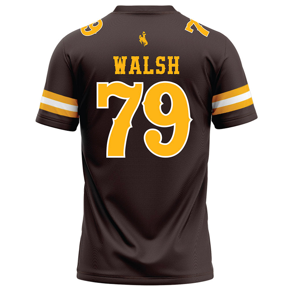 Wyoming - NCAA Football : Jack Walsh - Brown Jersey