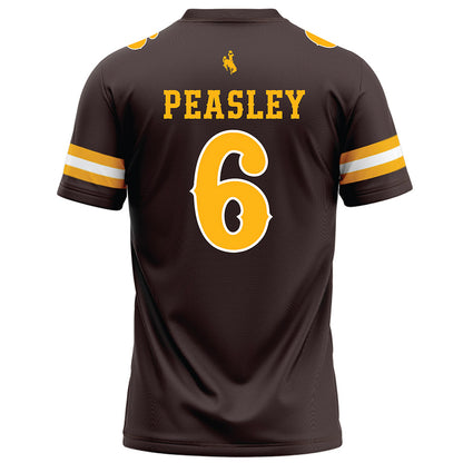 Wyoming - NCAA Football : Andrew Peasley - Brown Jersey