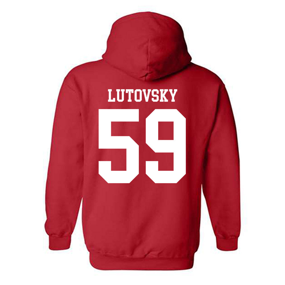 Nebraska - NCAA Football : Henry Lutovsky Shersey Hooded Sweatshirt