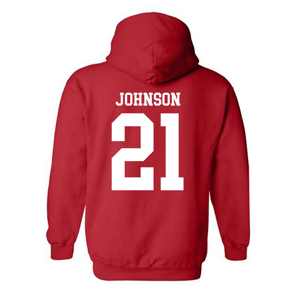 Nebraska - NCAA Football : Emmett Johnson Shersey Hooded Sweatshirt