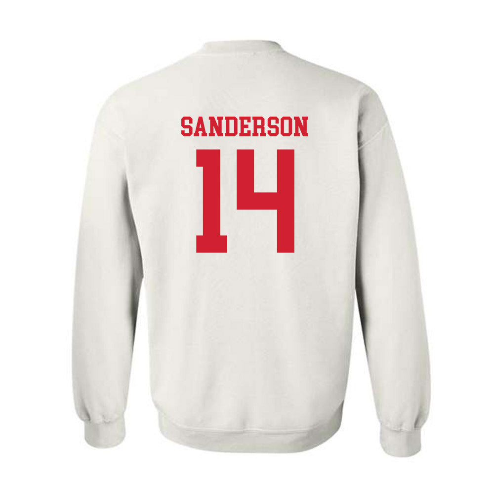 Nebraska - NCAA Baseball : Case Sanderson - Crewneck Sweatshirt Sports Shersey