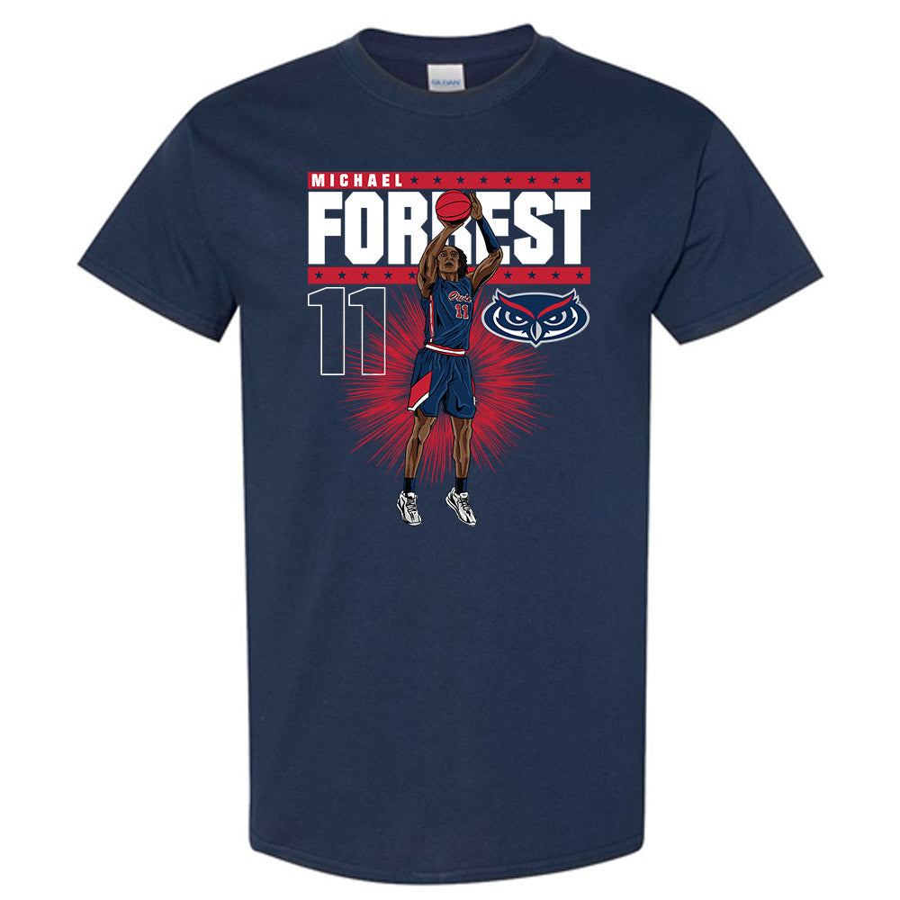 FAU - NCAA Men's Basketball : Michael Forrest Blue Jersey – Athlete's Thread