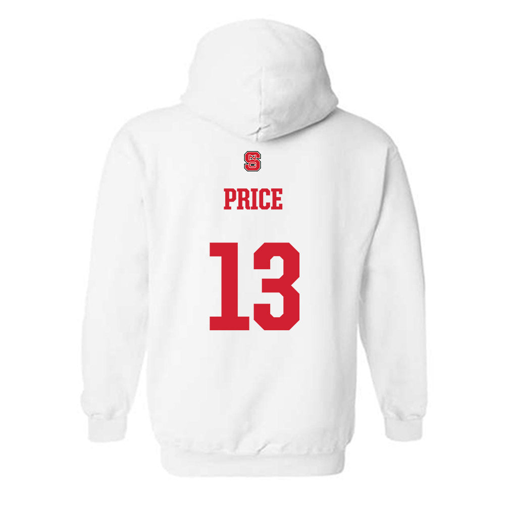 NC State - NCAA Football : Travali Price - Hooded Sweatshirt