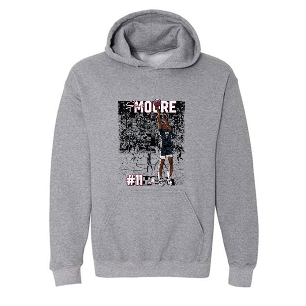 FDU - NCAA Men's Basketball : Sean Moore Illustration Hooded Sweatshirt