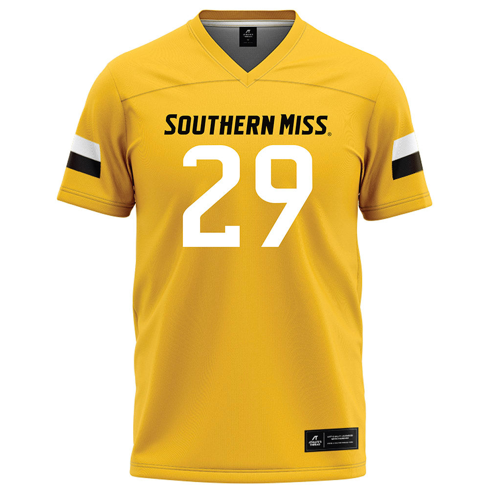 LASublimation Southern Miss - NCAA Football : Hayes Puckett - Gold Jersey FullColor / Extra Large