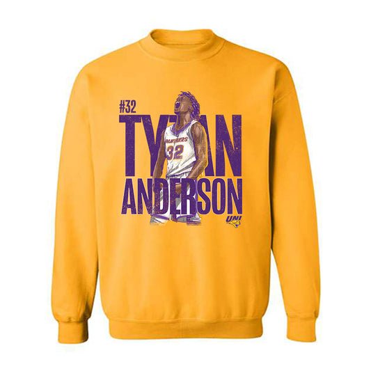 Northern Iowa - NCAA Men's Basketball : Tytan Anderson Illustration Sweatshirt