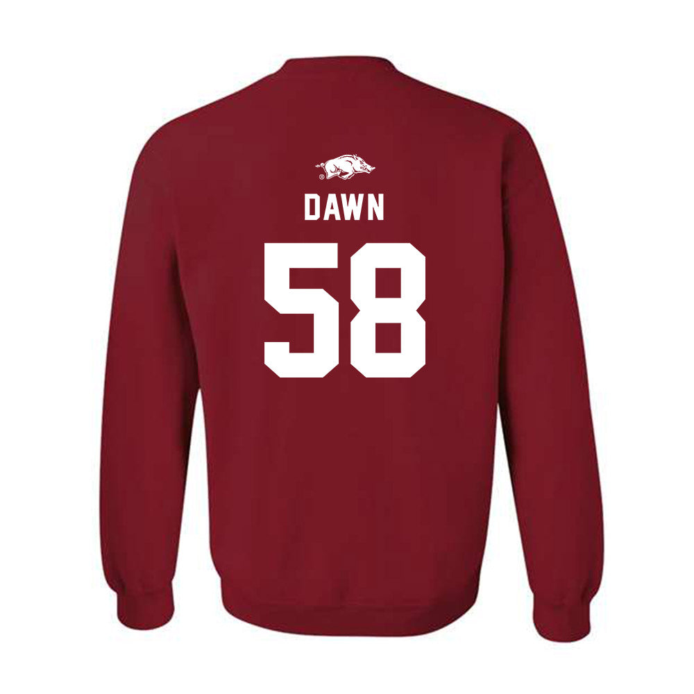 Arkansas - NCAA Football : Timothy Dawn - Crewneck Sweatshirt Replica Shersey