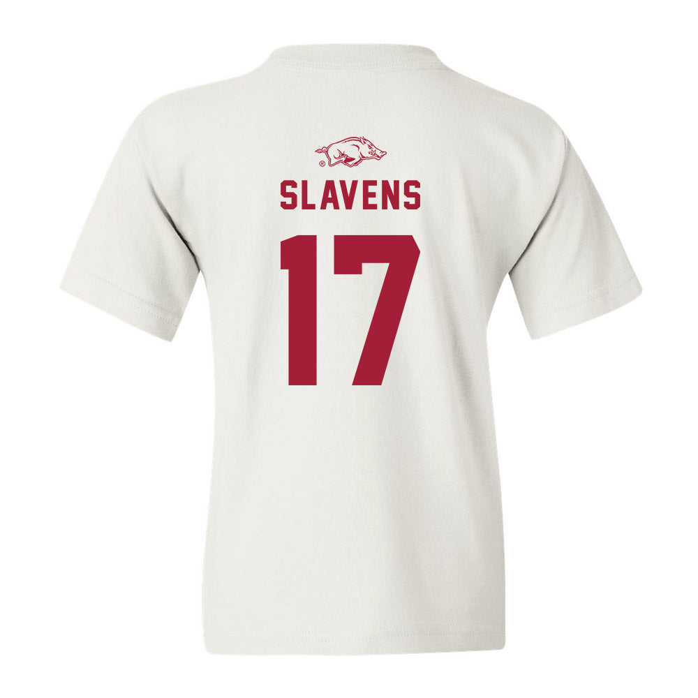 Arkansas - NCAA Baseball : Brady Slavens - Youth T-Shirt Replica Shersey