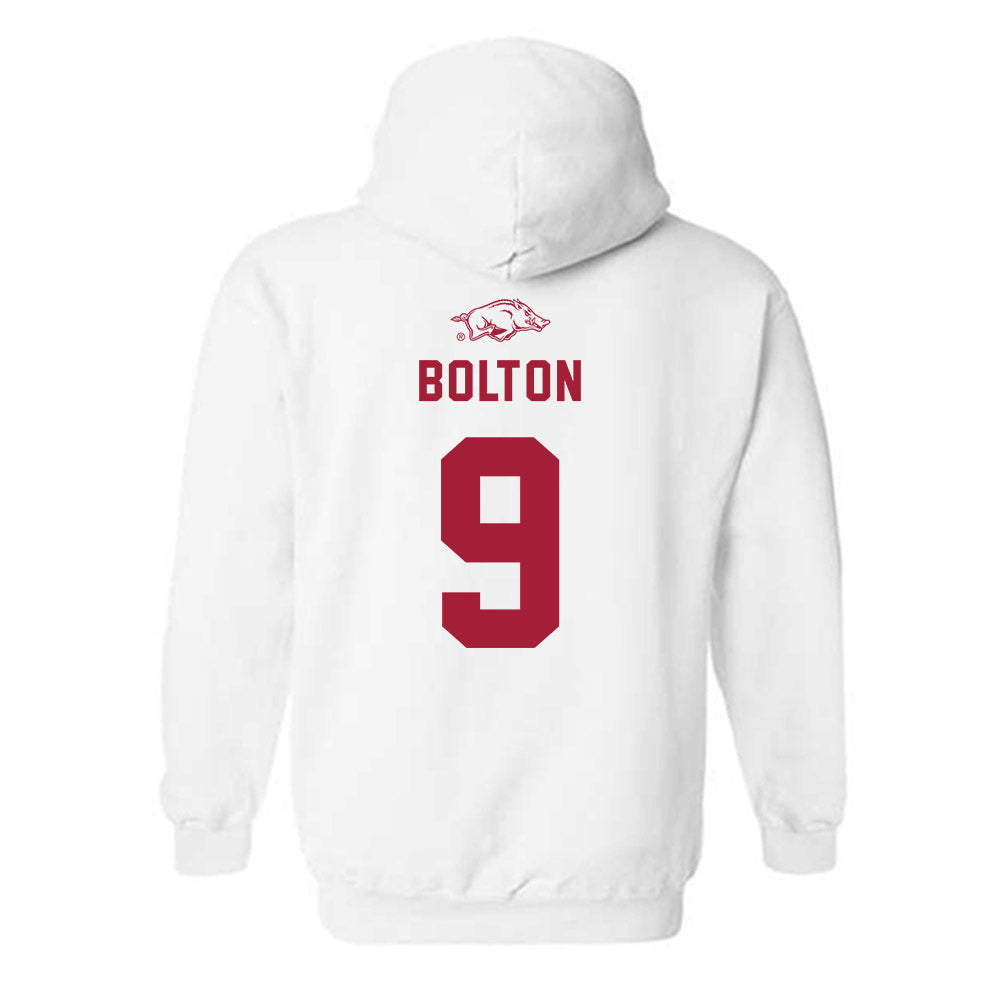 Arkansas - NCAA Baseball : John Bolton - Hooded Sweatshirt Replica Shersey