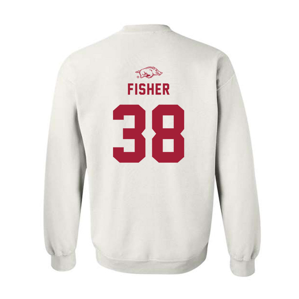 Arkansas - NCAA Baseball : Colin Fisher - Crewneck Sweatshirt Replica Shersey