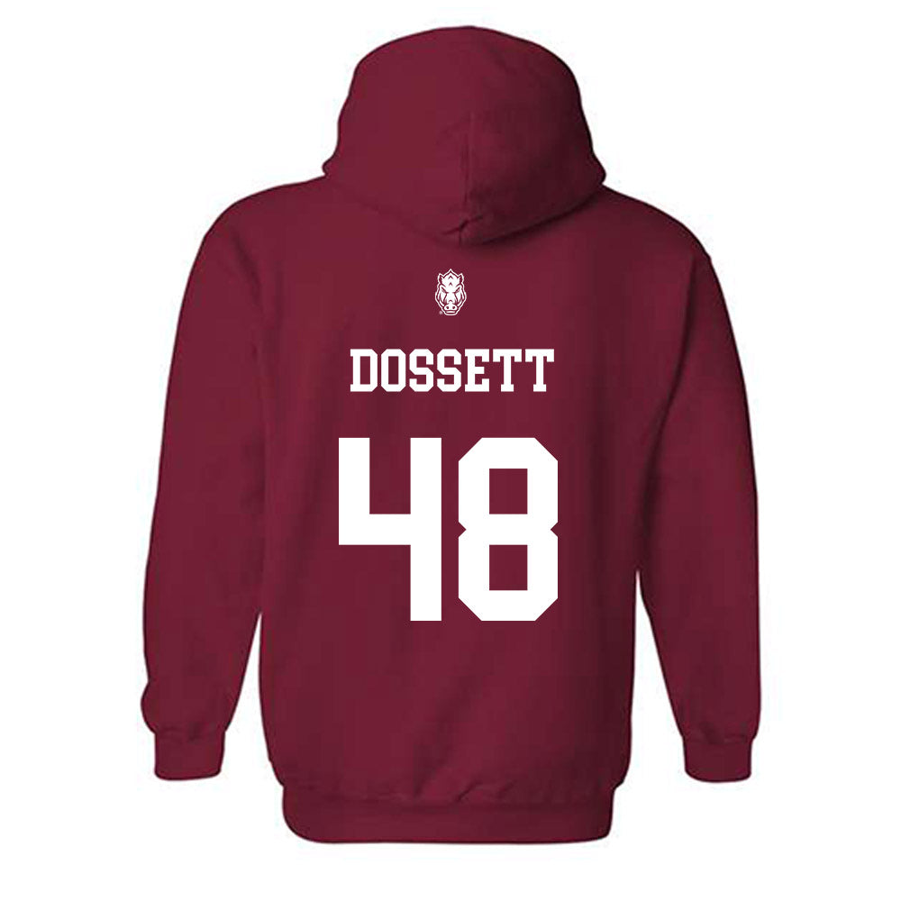Arkansas - NCAA Baseball : Cooper Dossett - Hooded Sweatshirt Classic Shersey