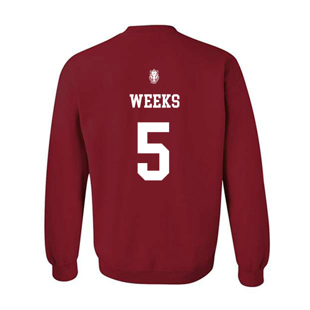 Arkansas - NCAA Women's Volleyball : Kylie Weeks Sweatshirt