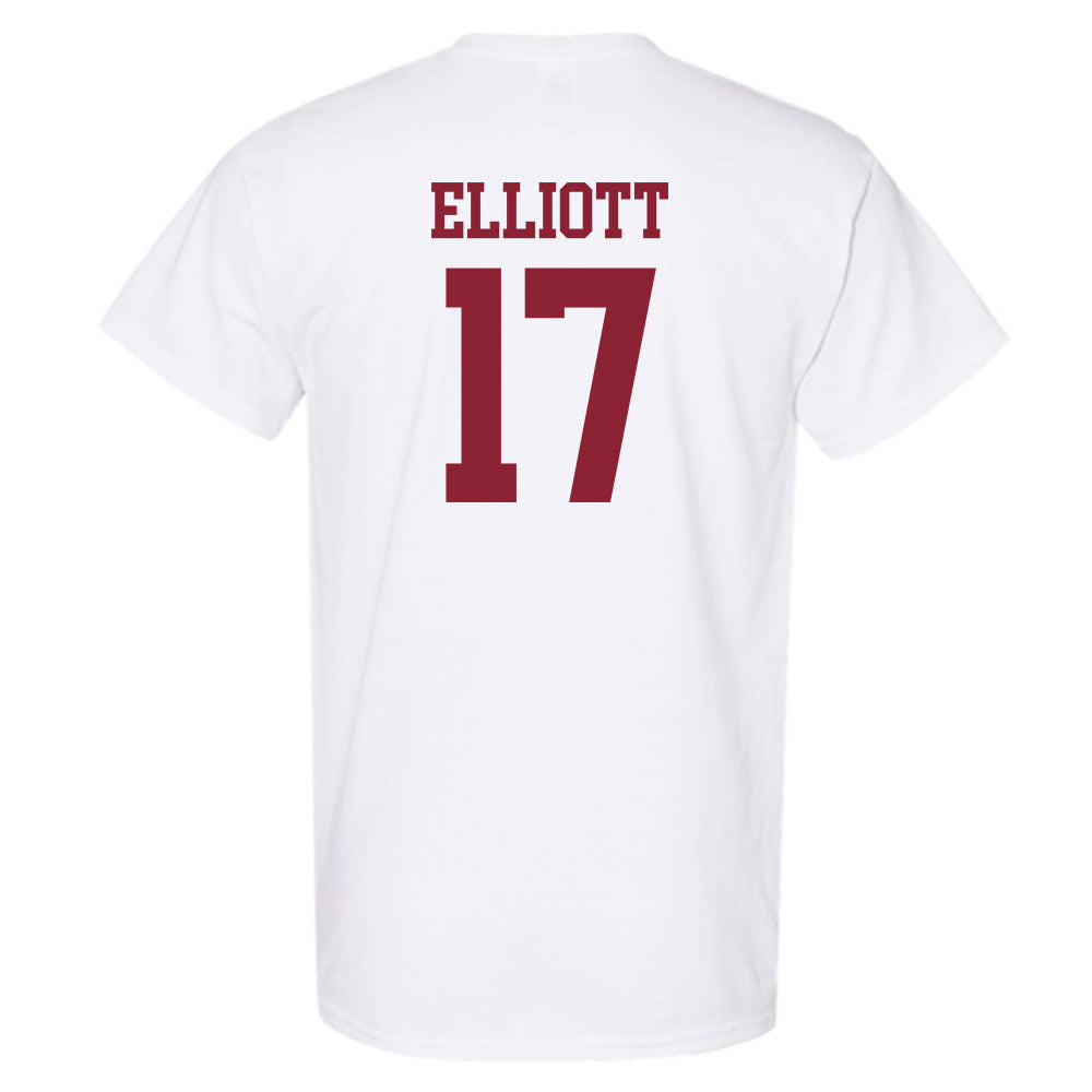 UMass - NCAA Football : Dallas Elliott - Uniform White Shersey Short Sleeve T-Shirt