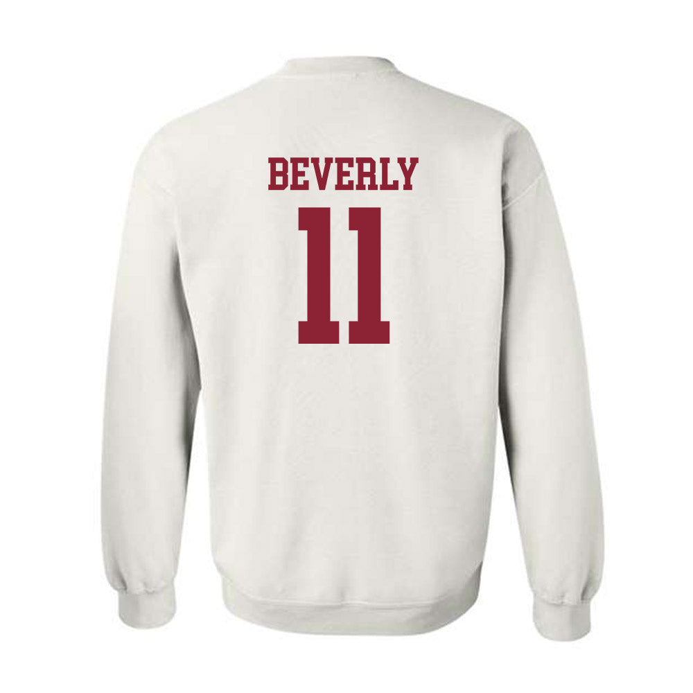 UMass - NCAA Baseball : Jack Beverly - Crewneck Sweatshirt Replica Shersey