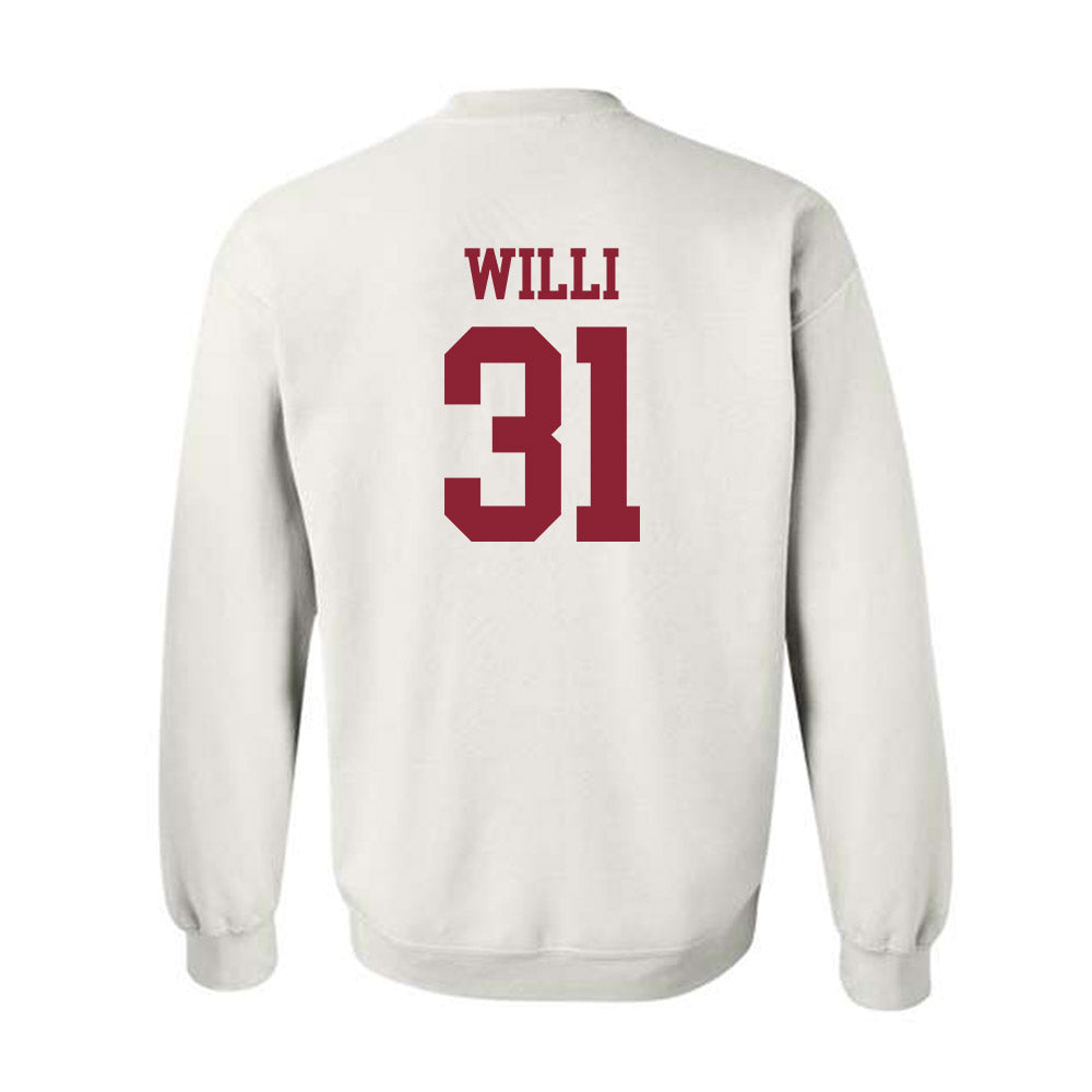 UMass - NCAA Baseball : Marc Willi - Crewneck Sweatshirt Replica Shersey