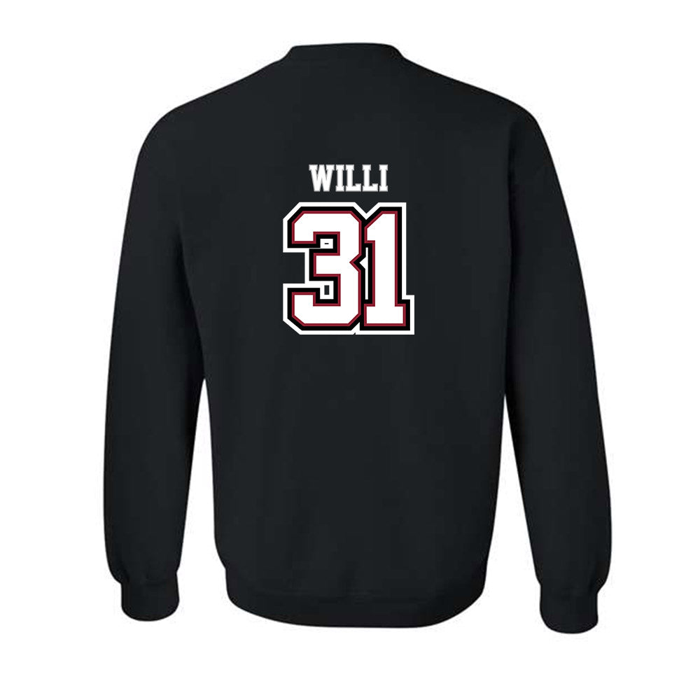 UMass - NCAA Baseball : Marc Willi - Crewneck Sweatshirt Replica Shersey