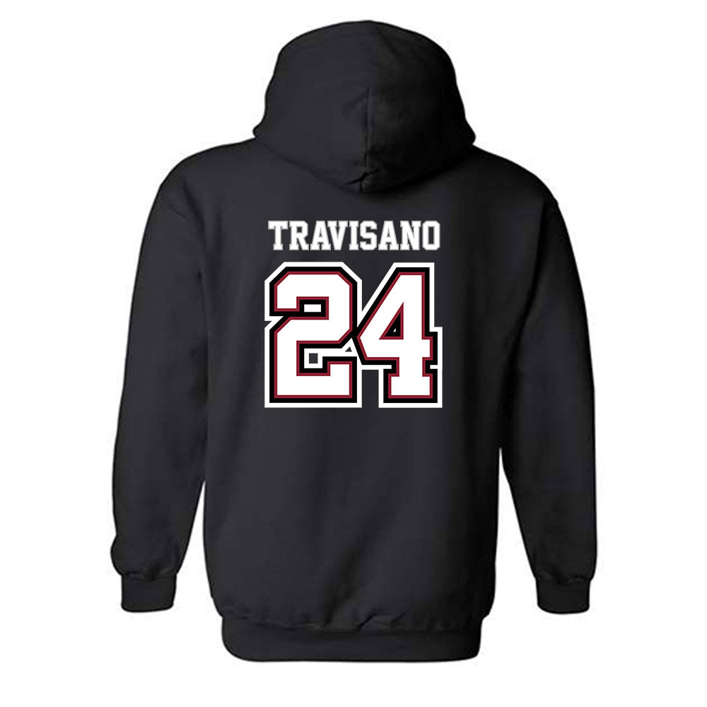UMass - NCAA Baseball : Matt Travisano - Hooded Sweatshirt Replica Shersey