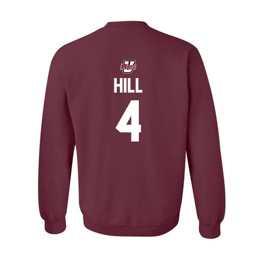 UMass - NCAA Baseball : Sam Hill - Crewneck Sweatshirt Sports Shersey