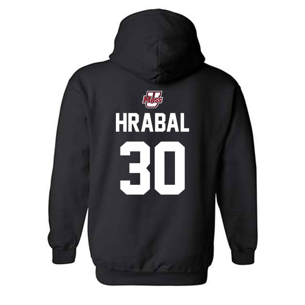 UMass - NCAA Men's Ice Hockey : Michael Hrabal - Hooded Sweatshirt Sports Shersey