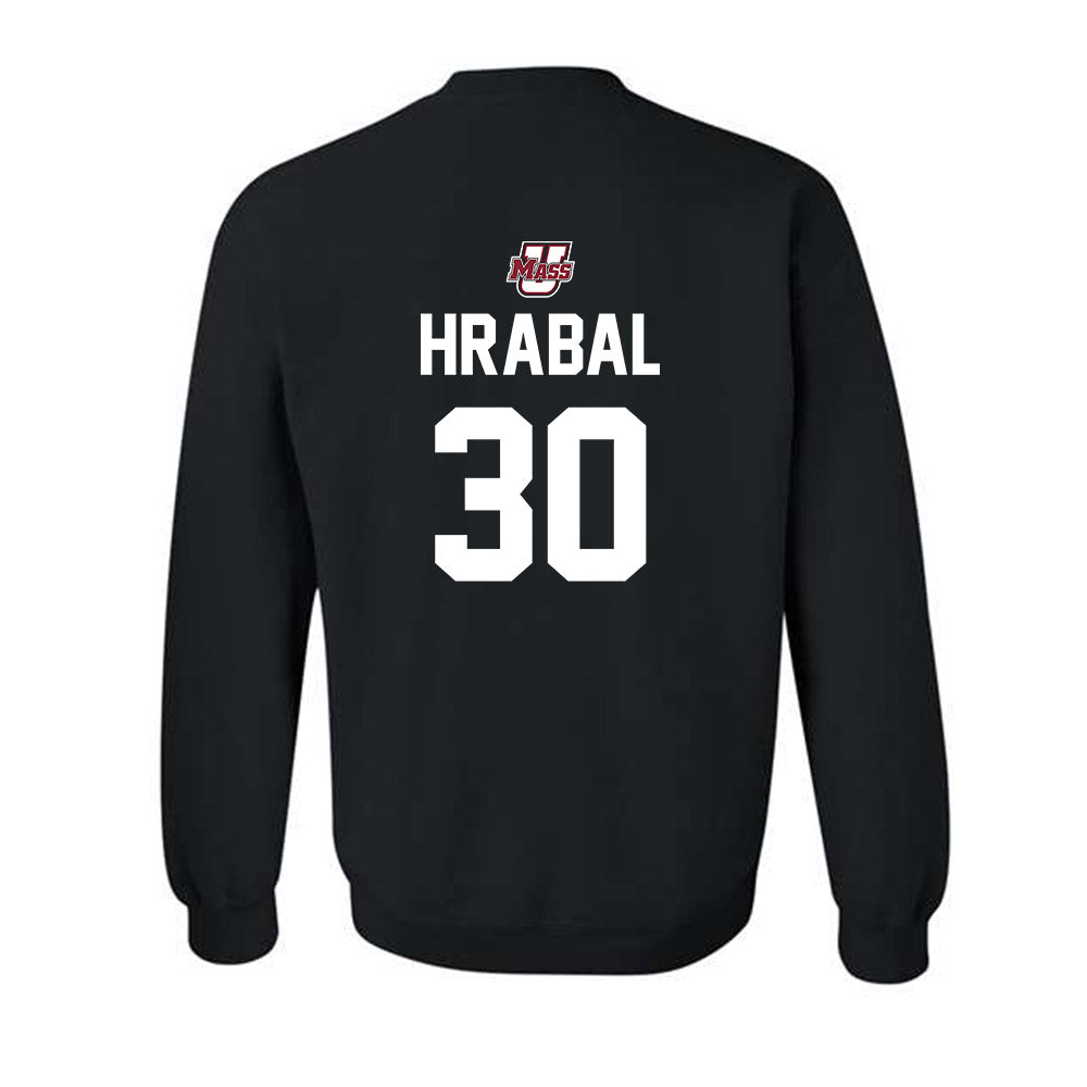 UMass - NCAA Men's Ice Hockey : Michael Hrabal - Crewneck Sweatshirt Sports Shersey