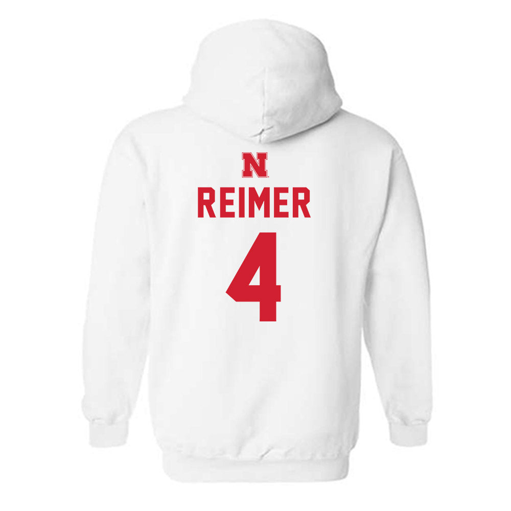Nebraska - NCAA Football : Luke Reimer - Hooded Sweatshirt Sports Shersey