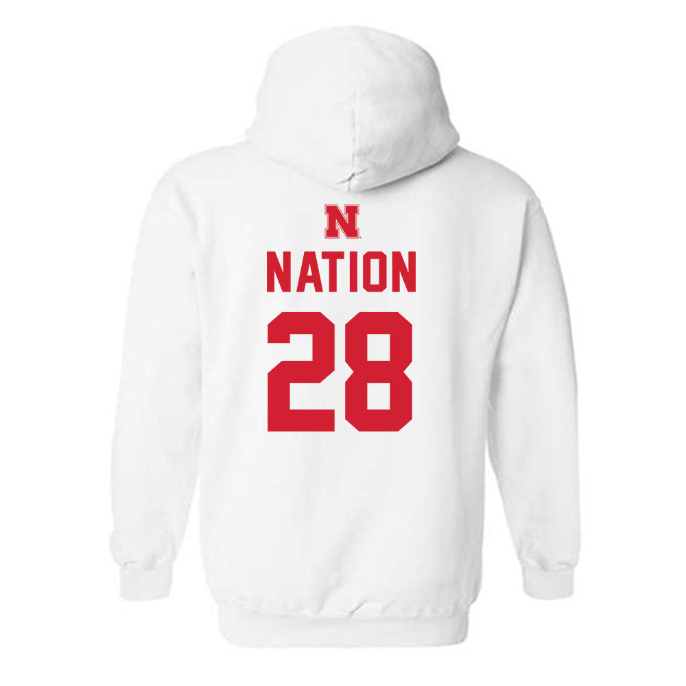 Nebraska - NCAA Football : Ethan Nation - Hooded Sweatshirt