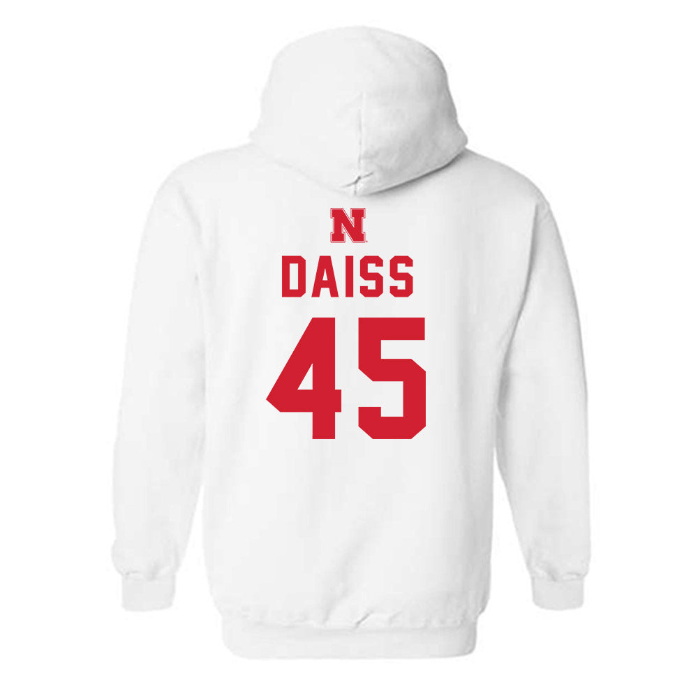 Nebraska - NCAA Baseball : Casey Daiss - Hooded Sweatshirt Sports Shersey
