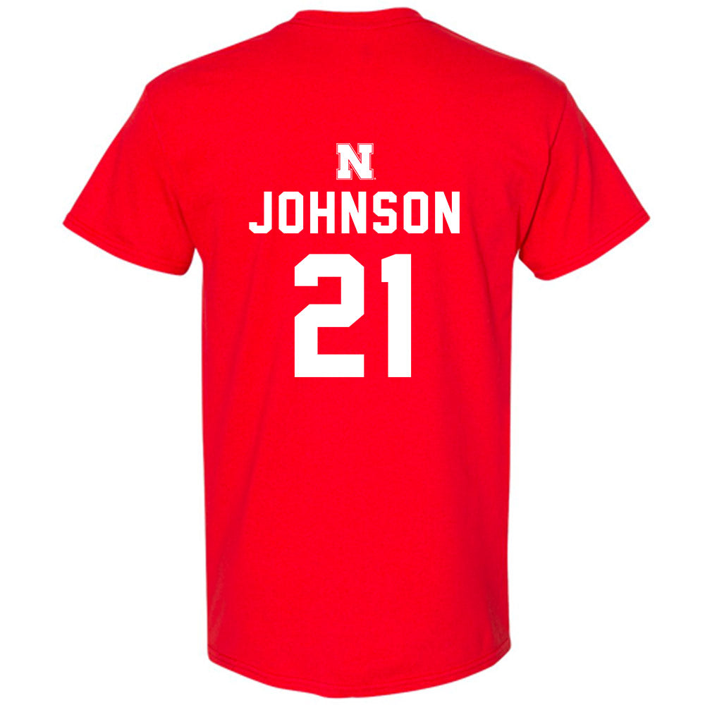 Nebraska - NCAA Football : Emmett Johnson - Short Sleeve T-Shirt