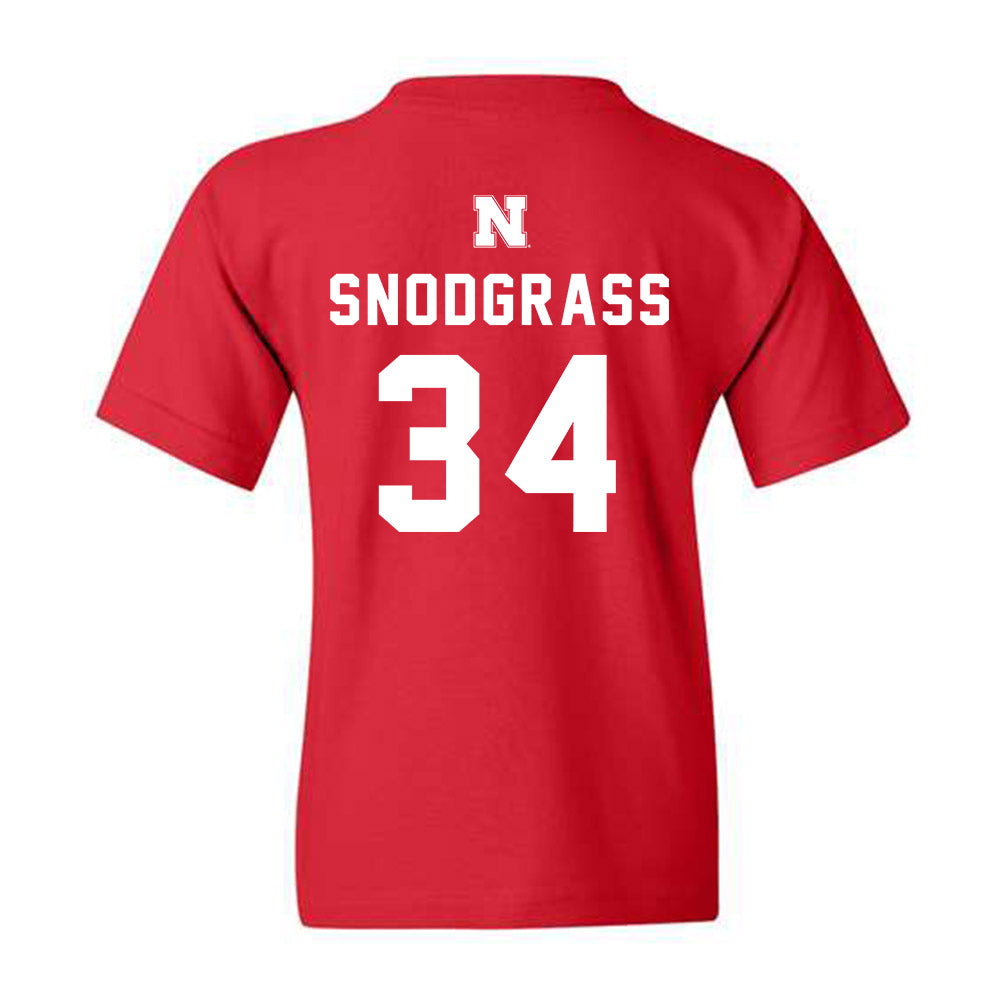 Nebraska - NCAA Football : Garrett Snodgrass - Youth T-Shirt Replica Shersey