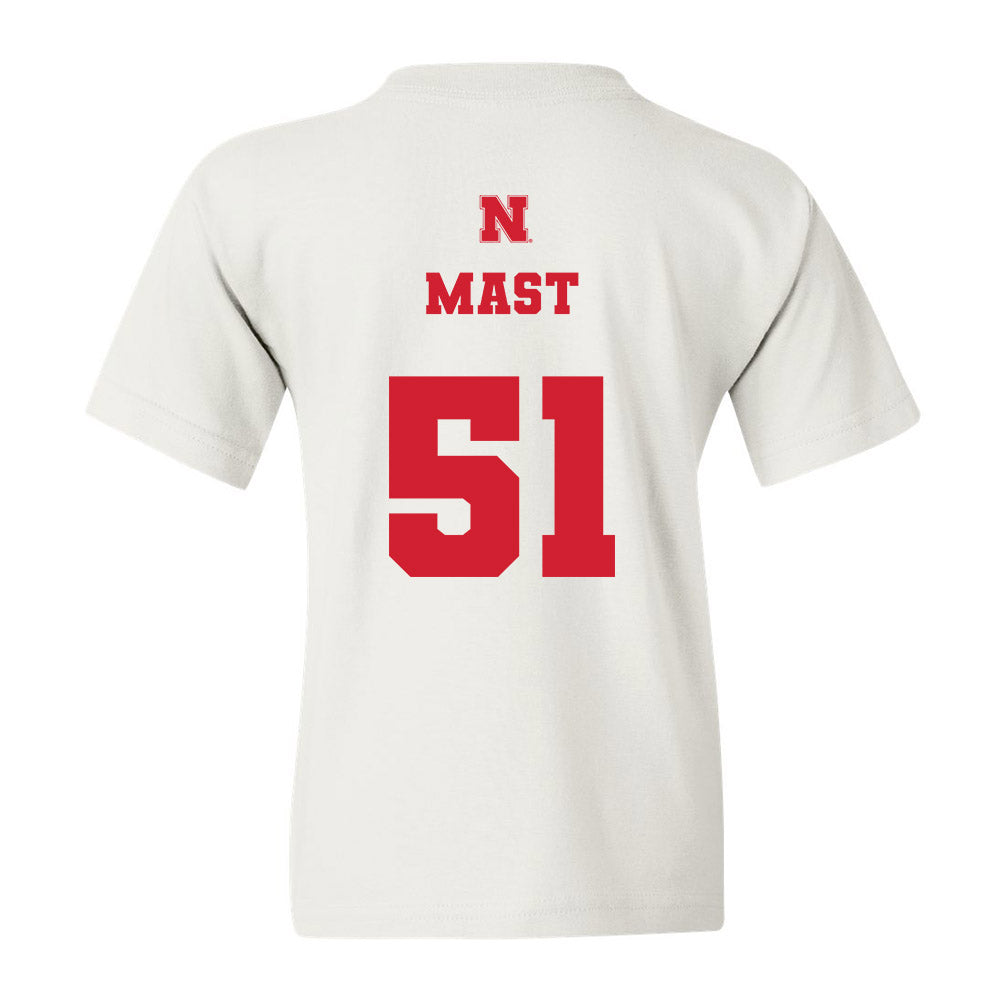 Nebraska - NCAA Men's Basketball : Rienk Mast - Youth T-Shirt Classic Shersey