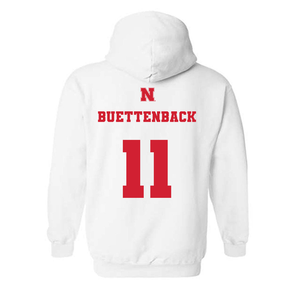 Nebraska - NCAA Baseball : Max Buettenback - Hooded Sweatshirt Classic Shersey